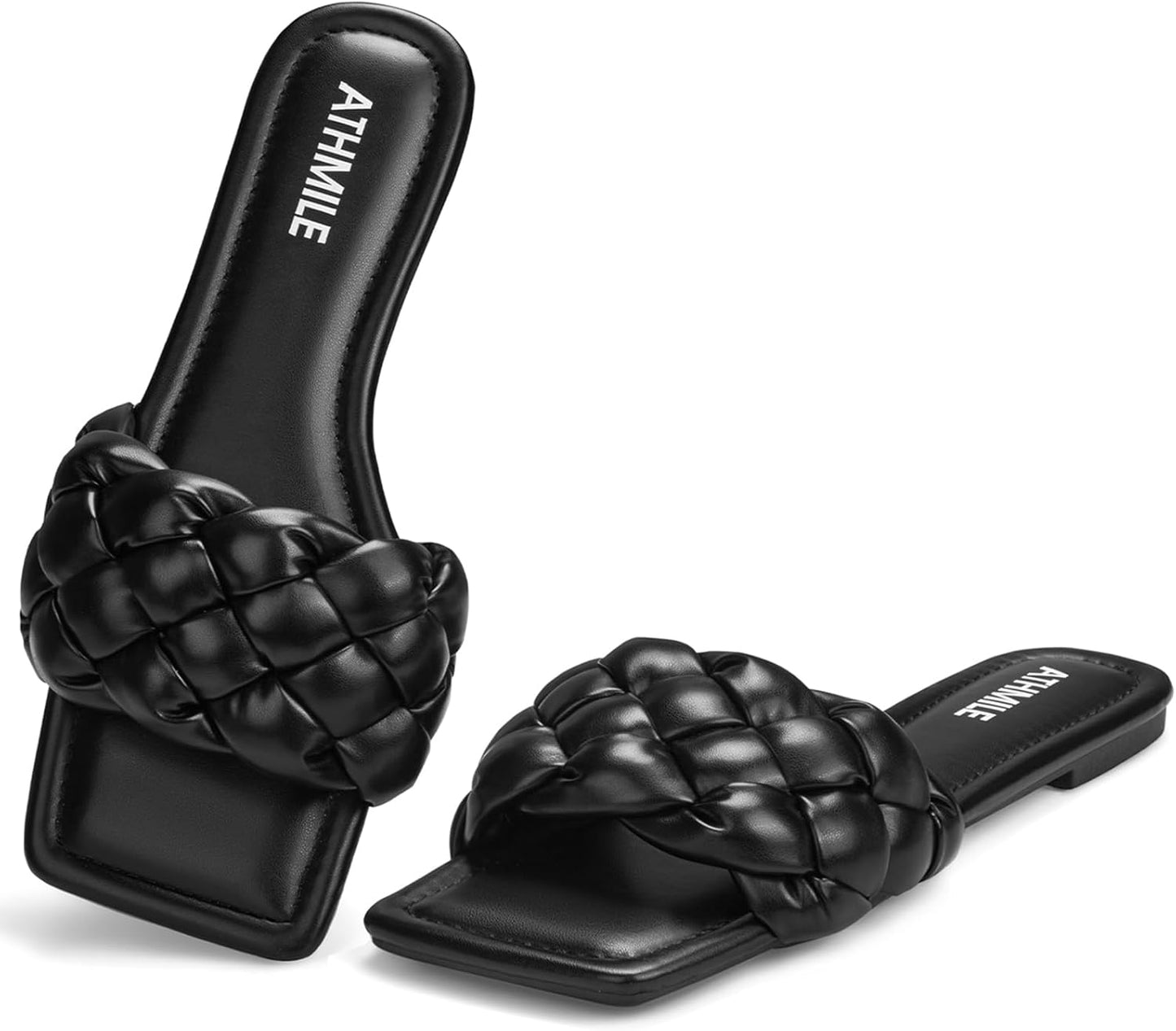 ATHMILE Braided Womens Sandals for Summer Fashion and Comfort