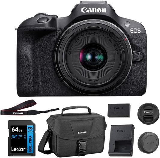 Canon EOS R100 Mirrorless Camera with 4K Video and Lens Kit