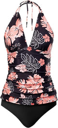 Yonique Womens Two Piece Tankini Swimsuit - Tummy Control V Neck Other