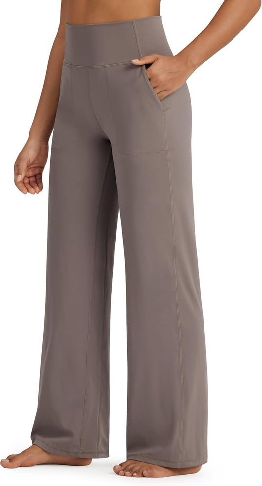 G4Free BareFeel High Stretch Yoga Pants for Women with Pockets