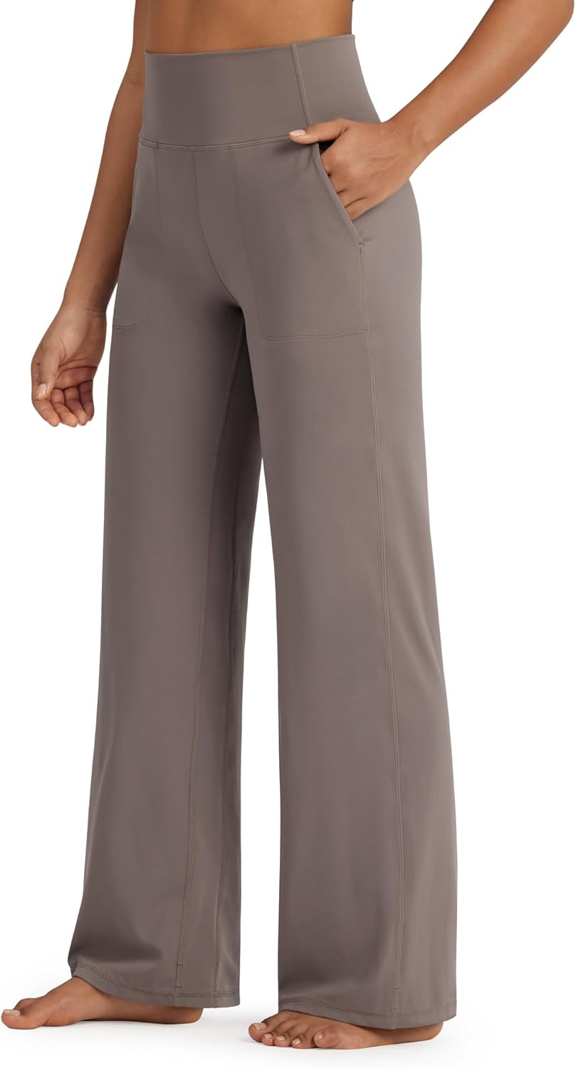 G4Free BareFeel High Stretch Yoga Pants for Women with Pockets