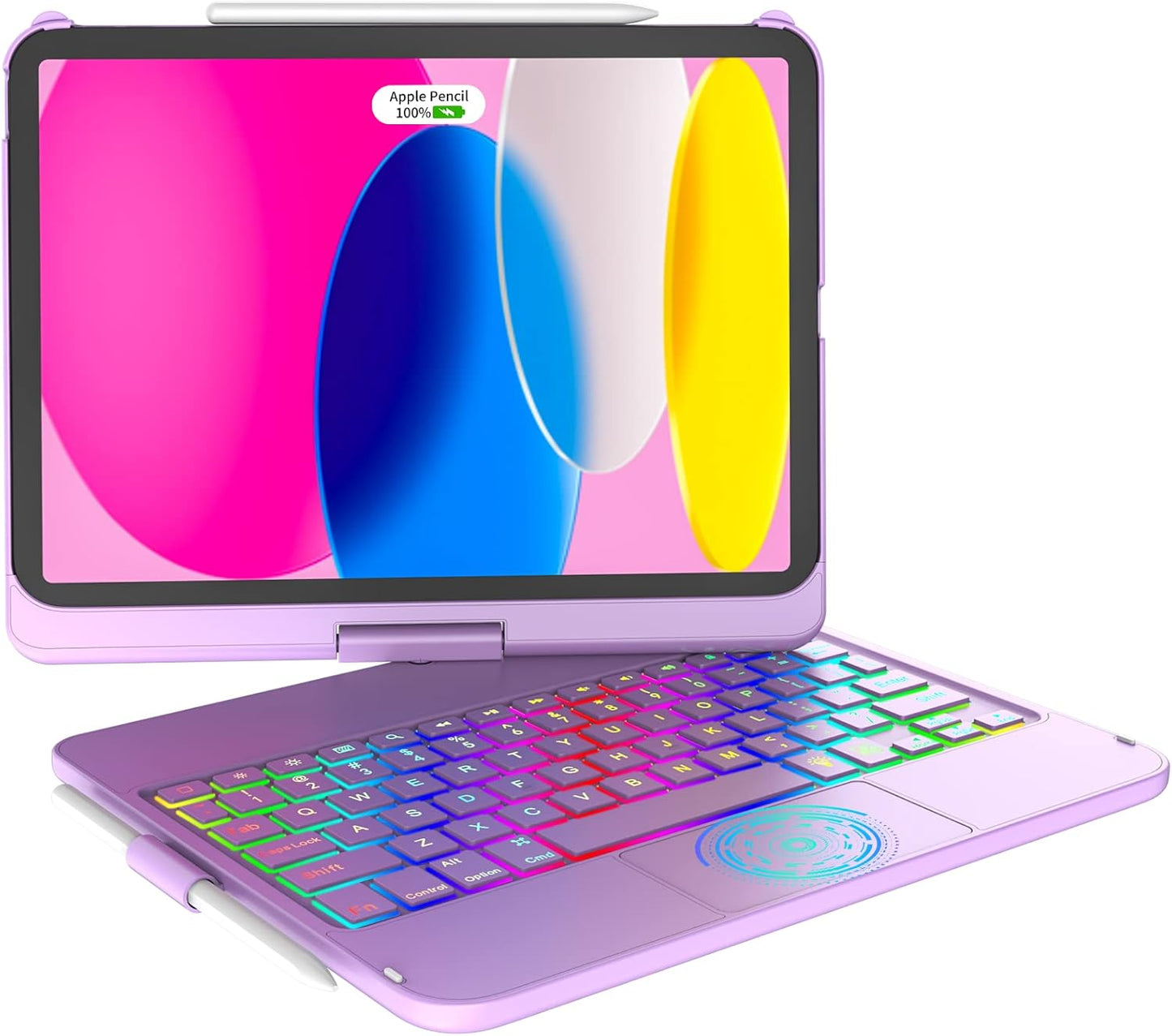 Touchpad Keyboard Case for iPad 11th/10th Gen with Backlit Keys