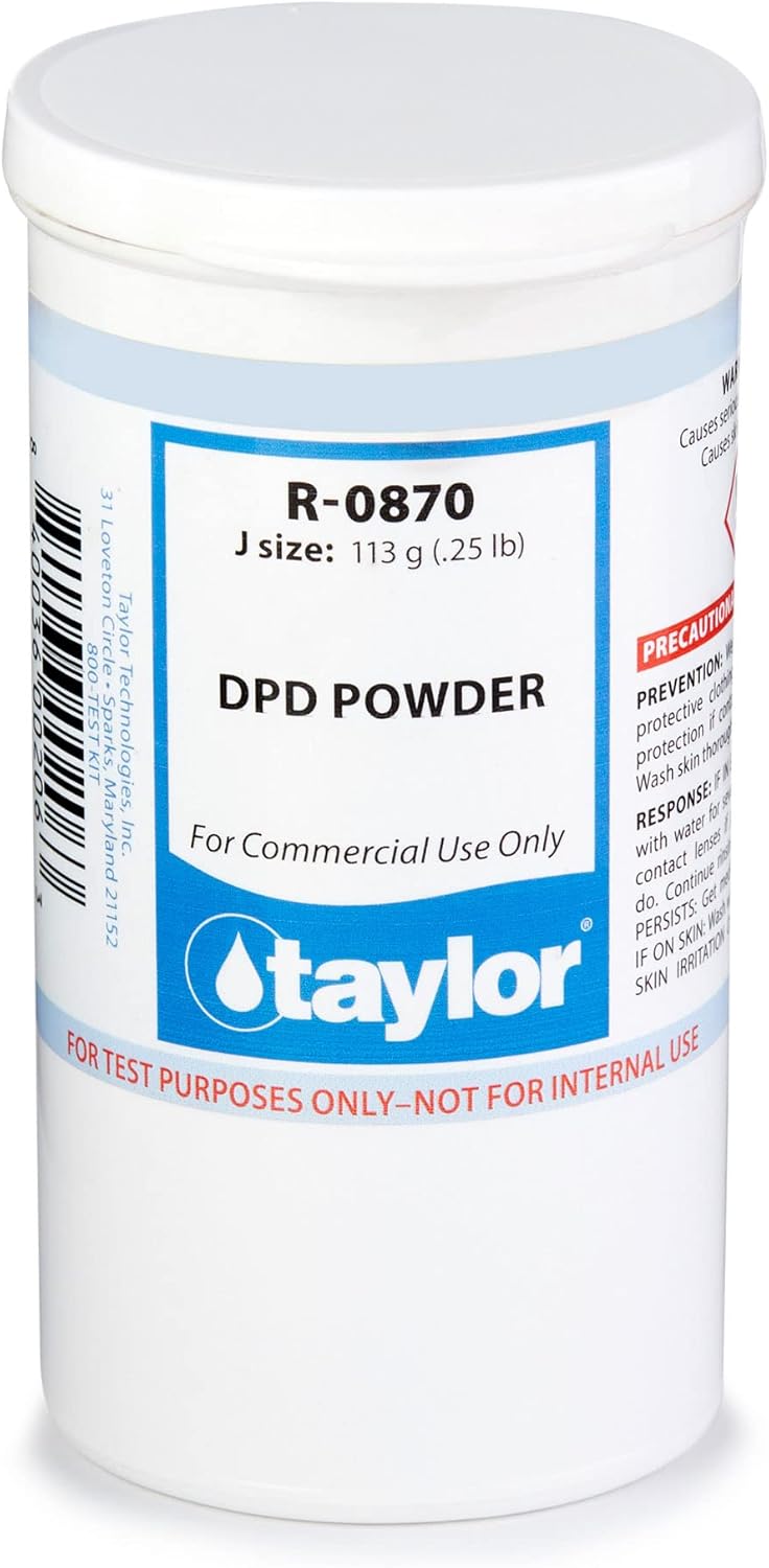 Taylor Replacement Reagent R-0870-J DPD Powder for Pool Safety