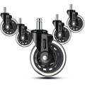 Office Chair Wheels 2.5ft Caster Replacement - Smooth Silent Glide