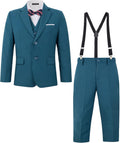 Boys 5 Piece Colorful Formal Suit Set by MAGE MALE for Events