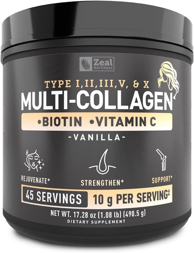 Premium Multi Collagen Peptides Protein Powder for Hair Skin