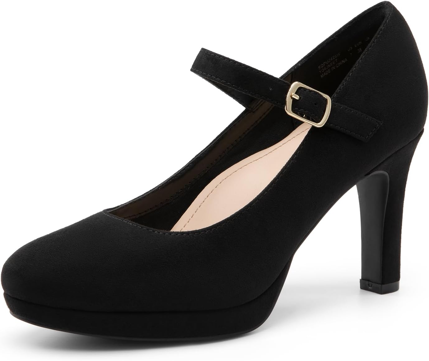 DREAM PAIRS Women's Pumps Close Toe Classic High Heels Comfort