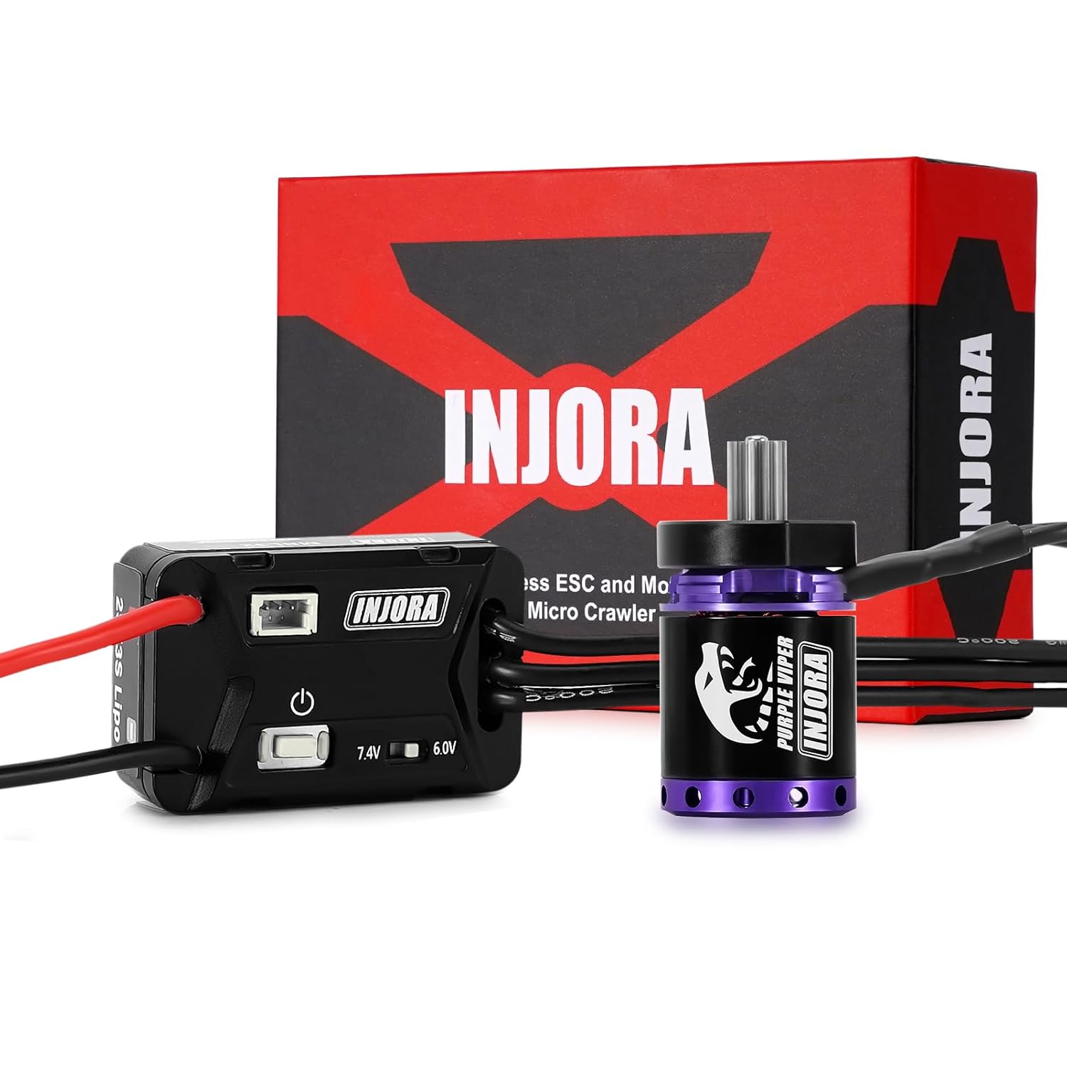 INJORA MBL32 G2 Waterproof ESC & 1721 Purple Viper Motor Upgrade