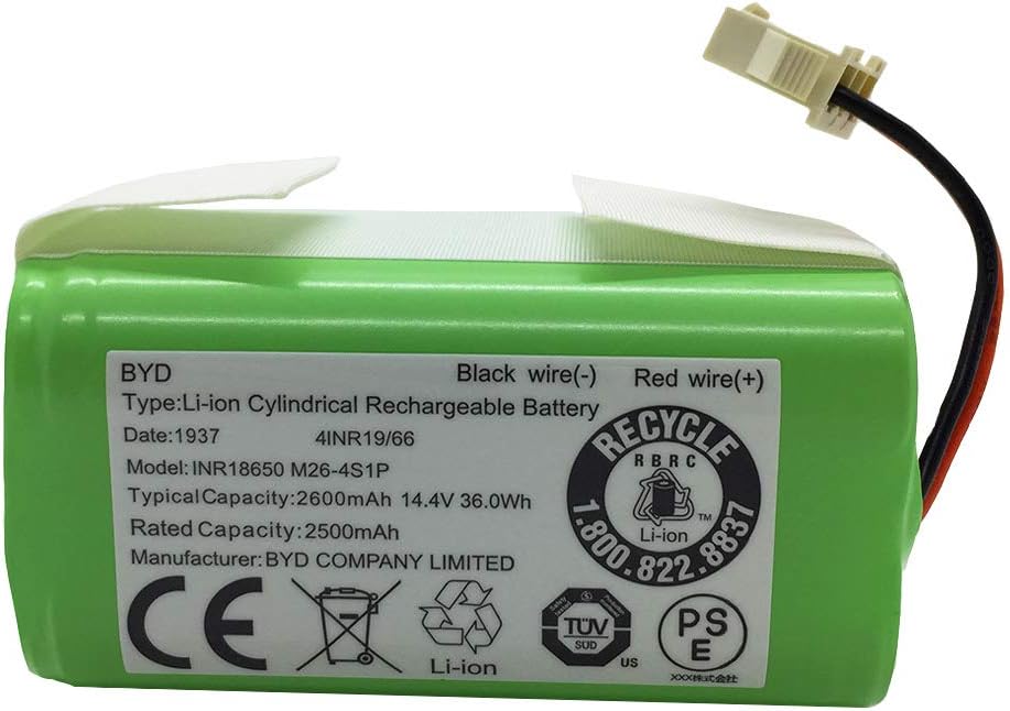 Long-Lasting 2600mAh Battery for Robot Vacuums