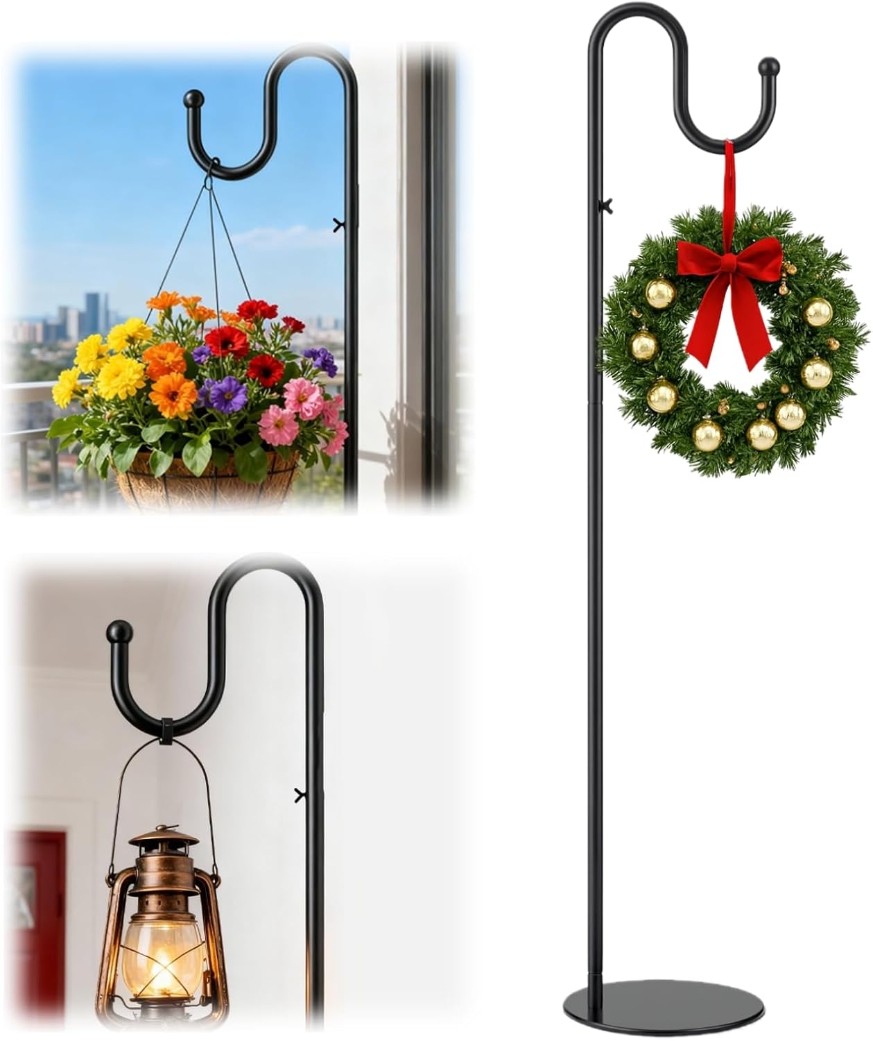 76 Adjustable Heavy-Duty Hanging Plant Stand for Versatile Use