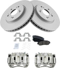 Front Ceramic Brake Pad & G-Coated Rotor Kit for 2011 Accord Crosstour
