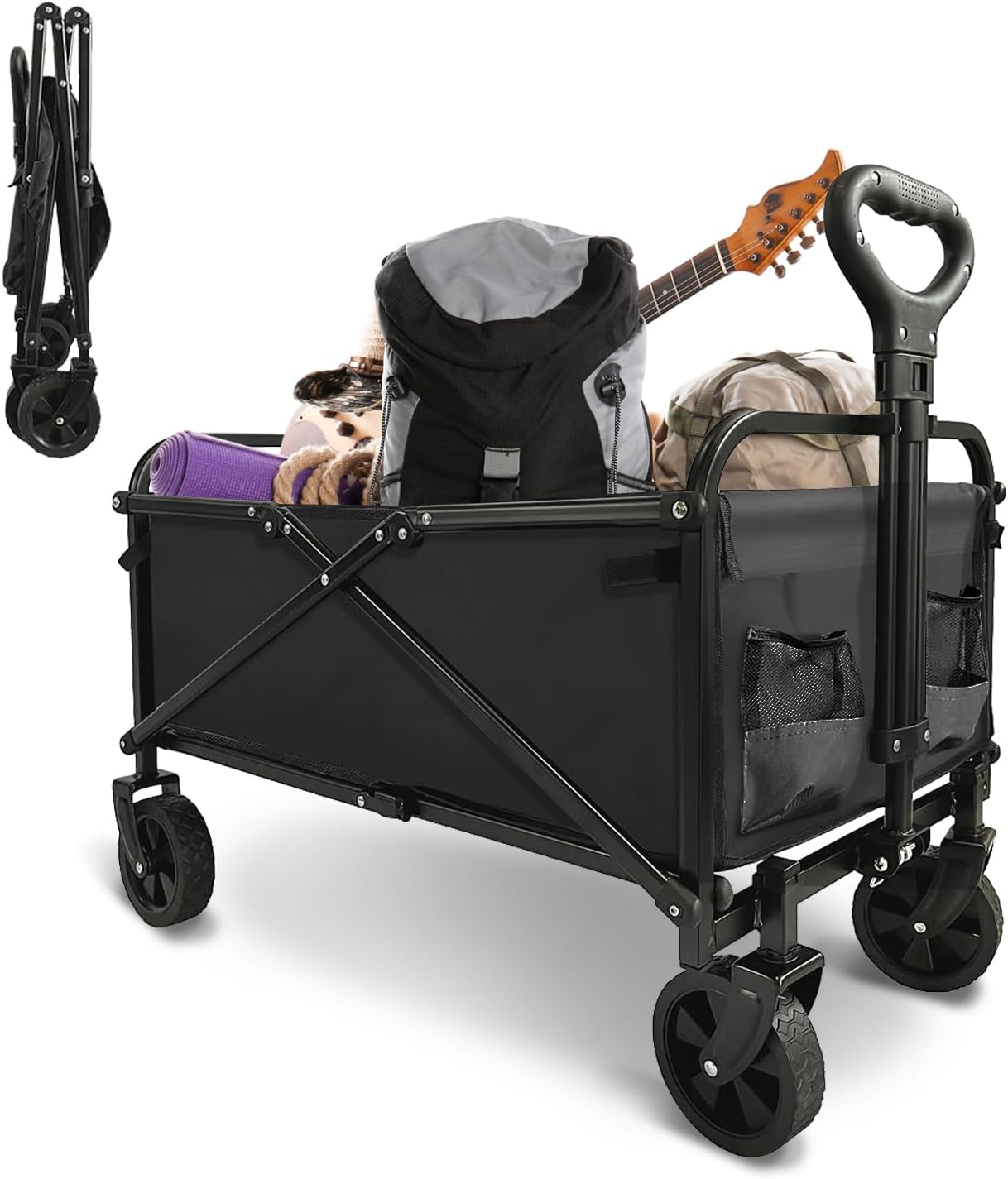 Collapsible Foldable Wagon for Outdoor Sports and Shopping