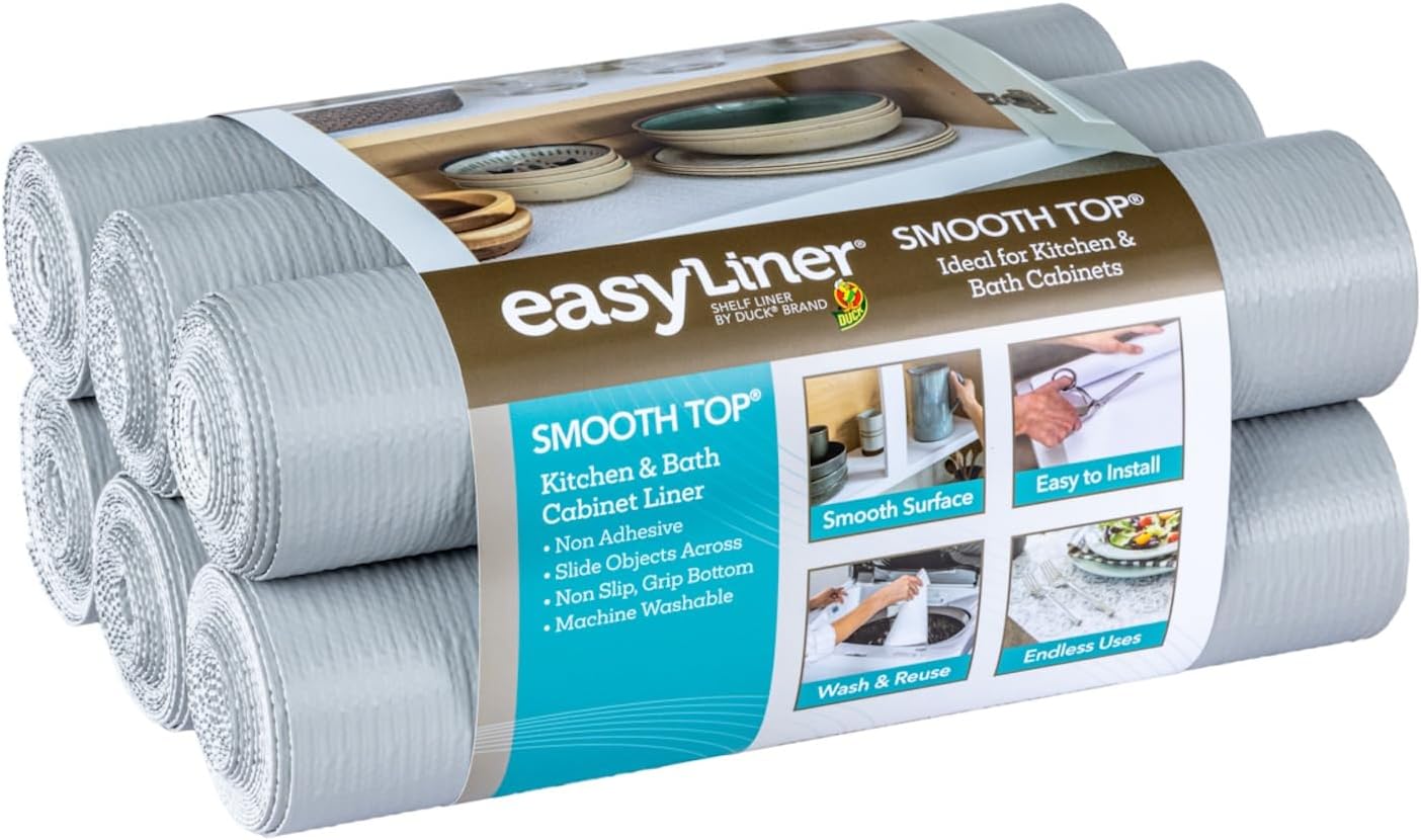 Smooth Top EasyLiner for Cabinets & Drawers - Non Slip Liner