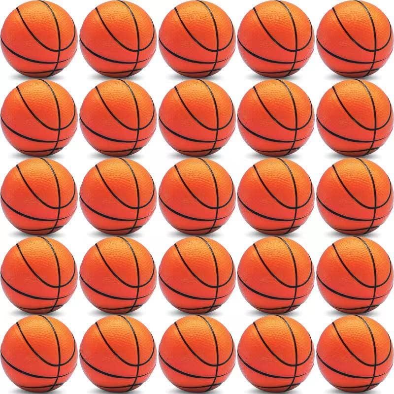 60 Pcs Mini Basketball Stress Balls for Fun and Relief