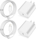 iPhone Fast Charger USB C to Lightning 2Pack 10FT Cables - Fast Charge