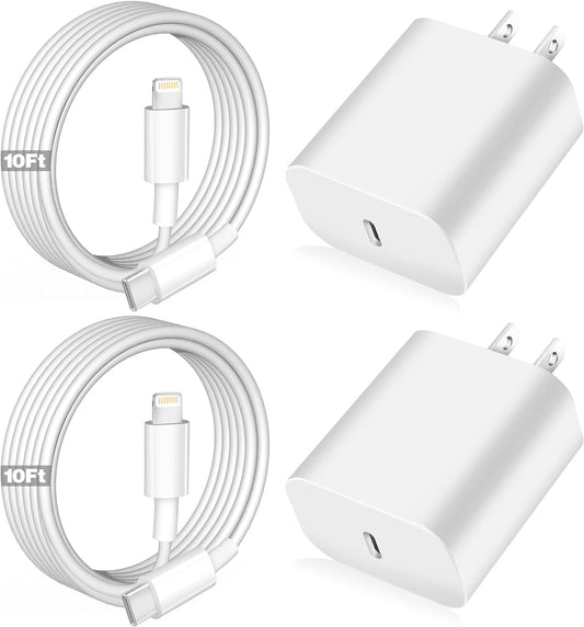 Super Fast 10FT iPhone Charger Bundle