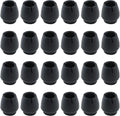 Silicone Furniture Pads 24pcs Black Felt Floor Protectors - Quiet