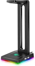 Havit RGB Headphones Stand with AUX and USB Ports - Desk Organizer