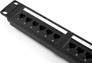 24 Port Cat6 RJ45 Patch Panel for Efficient Cable Management
