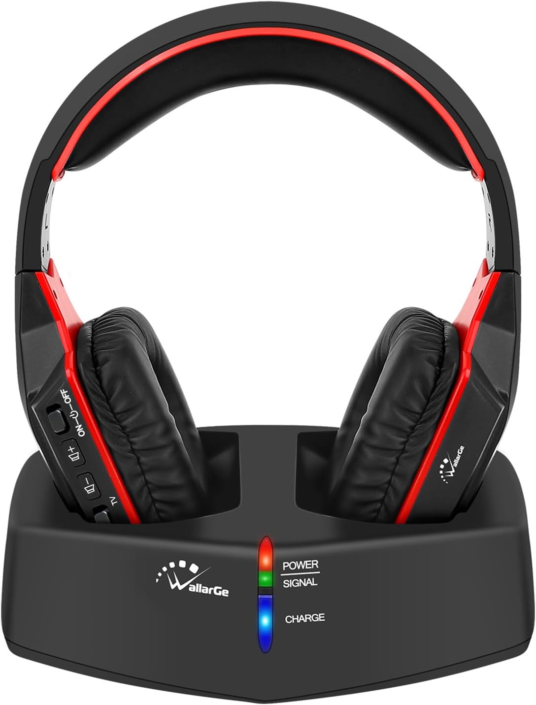 WallarGe Wireless TV Headphones: 100 Ft Range, 20 Hr Battery
