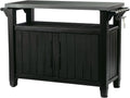 Keter Unity XL Portable Outdoor Table with Stainless Steel Top