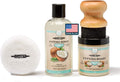 Coconut Cutting Board Finishing Kit - Oil, Wax, Applicator & Pad