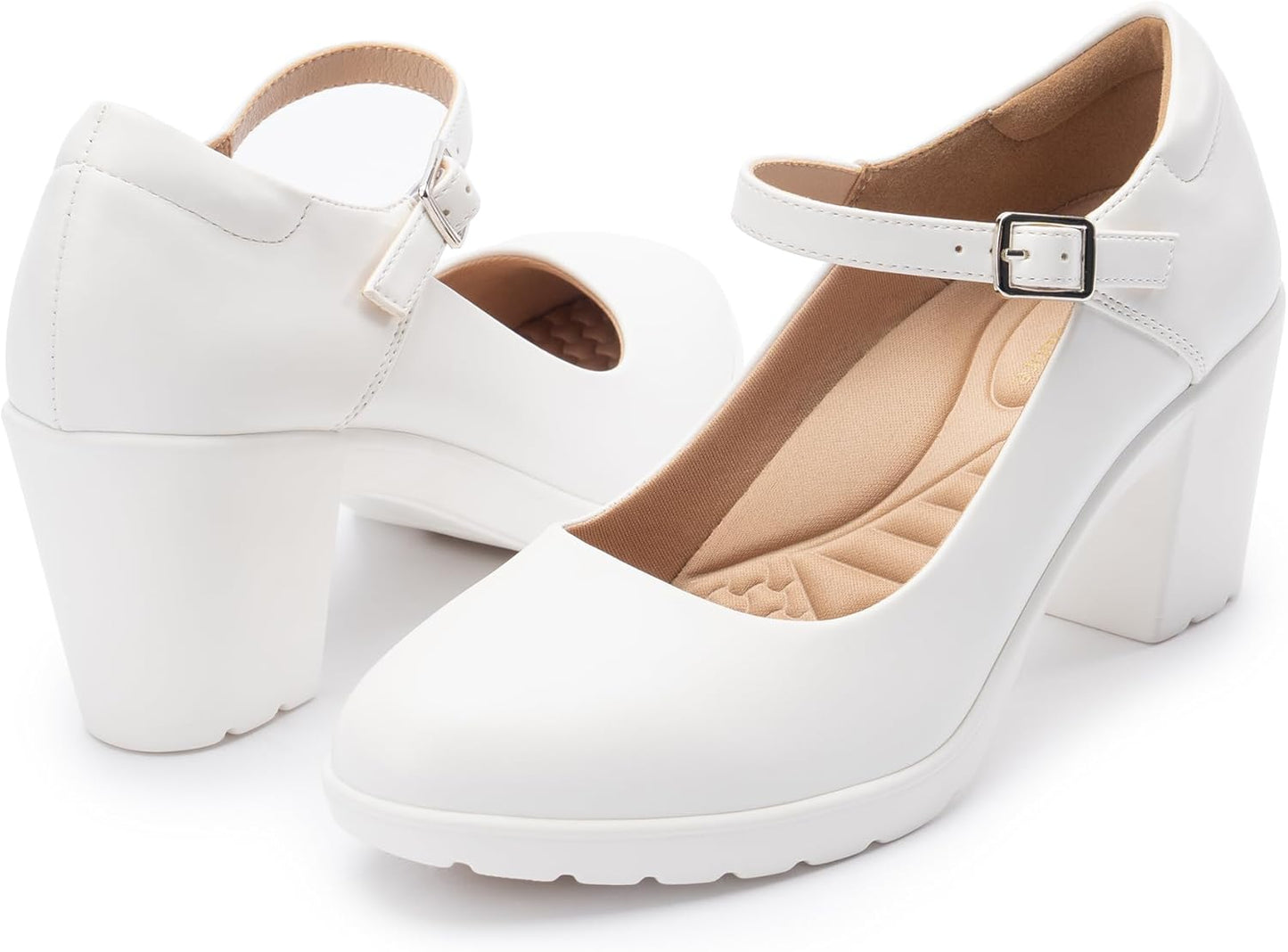 Mary Jane Heels with Arch Support for Comfortable All-Day Wear