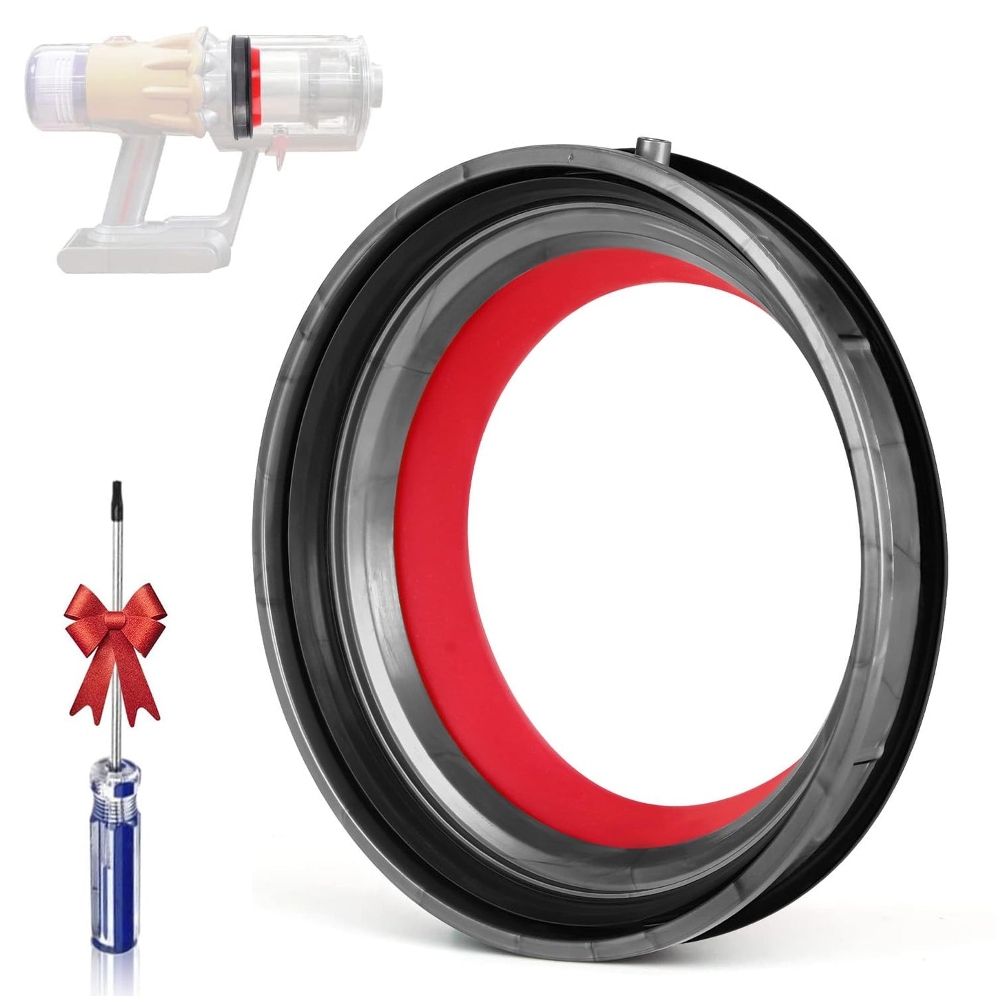 Dyson V12 SV20 SV18 Dust Bin Seal + T8 Screwdriver