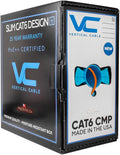 Vertical Cable Cat6 550 MHz UTP Plenum 1000ft - Reliable Bulk Ethernet