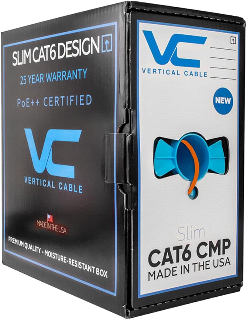 Vertical Cable CAT6 Plenum 1000ft Bulk Ethernet Cable Review