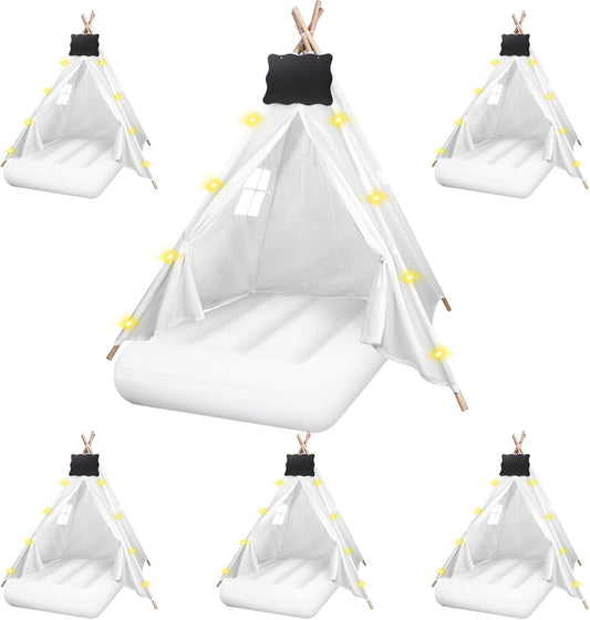 Inflatable Kids Teepee Set with Lights & Extras ~ Indoor/Outdoor Fun!