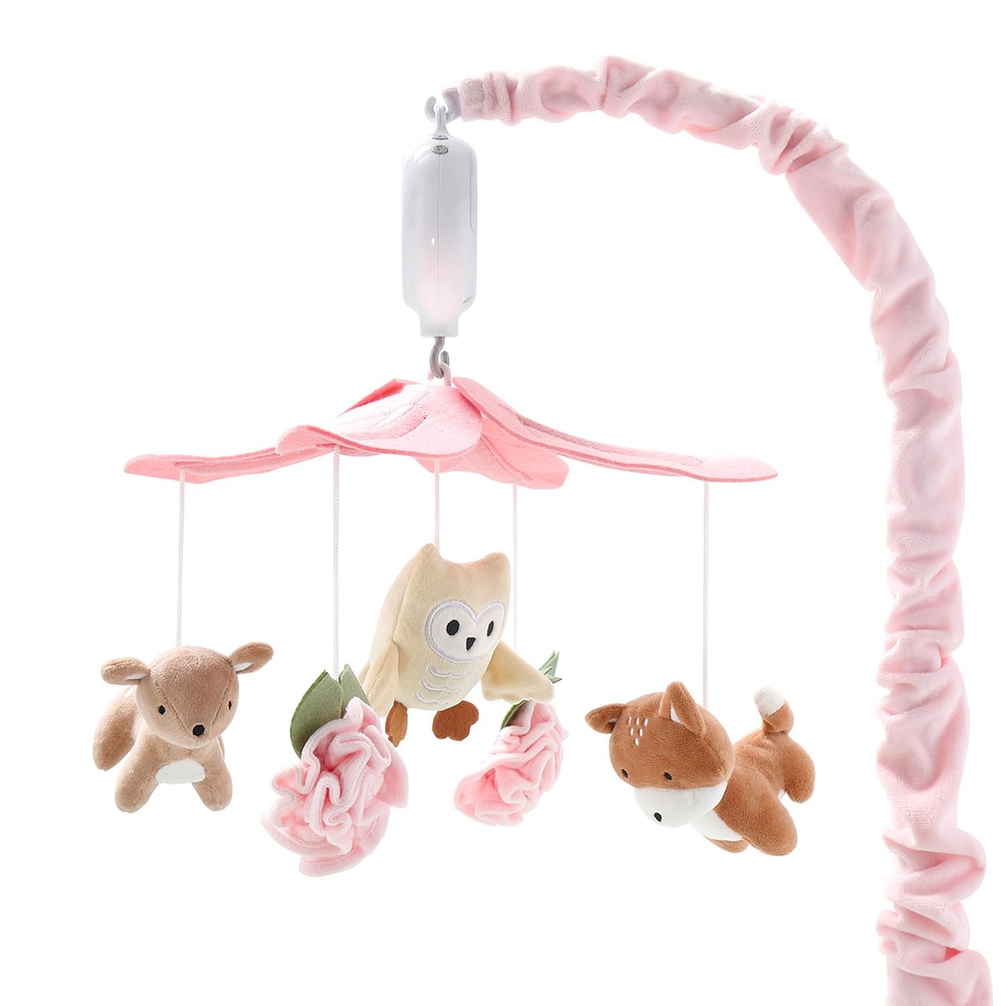 The Peanutshell Crib Mobile for Girls - Musical Baby Decor