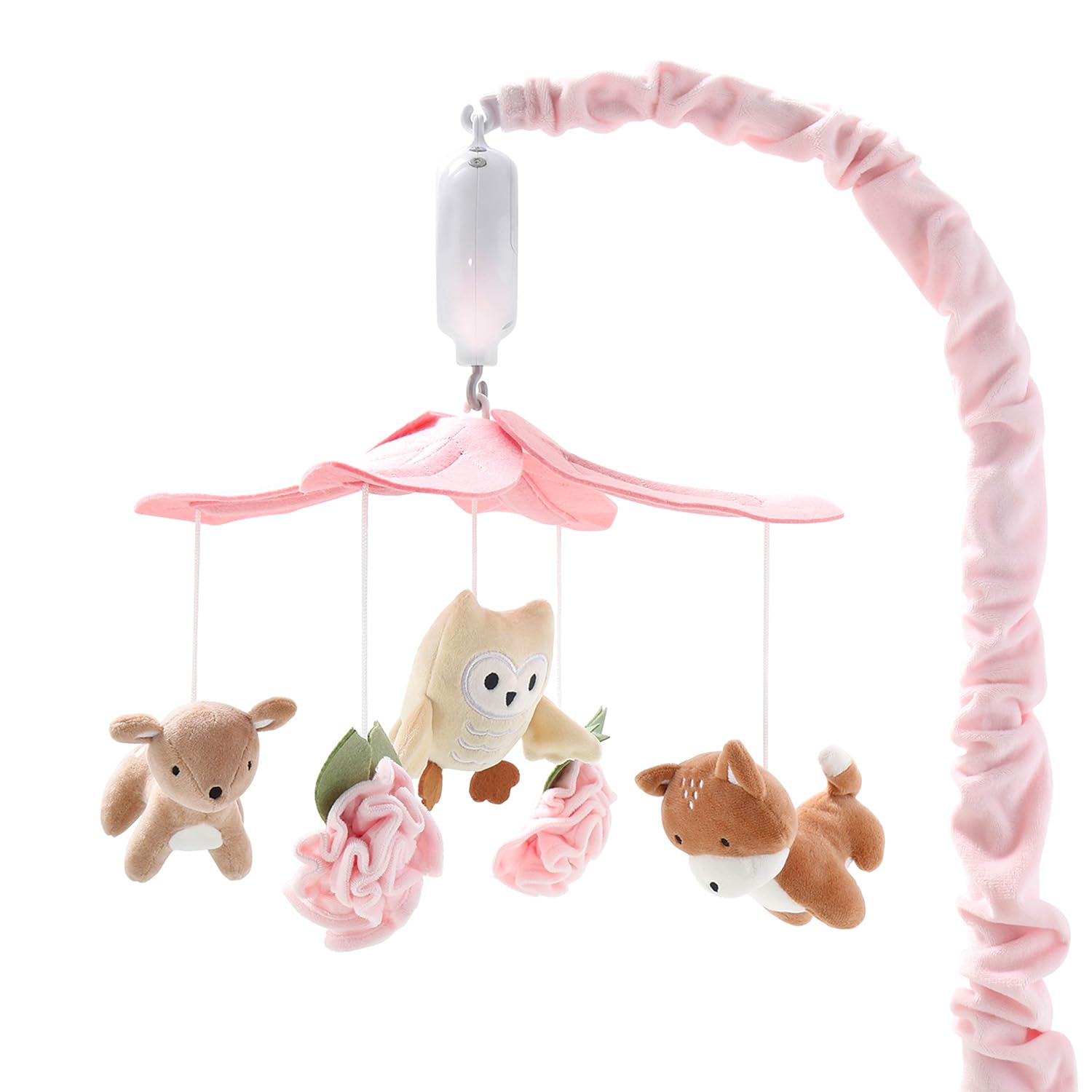 The Peanutshell Crib Mobile for Girls - Musical Baby Decor
