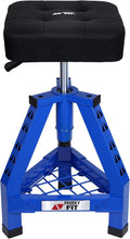 Adjustable Shop Stool Garage Mechanic Stool Chair - Padded 360 Swivel