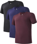 DAVID ARCHY Men's Micro Modal Undershirts 3-Pack - Ultra Soft Fit this