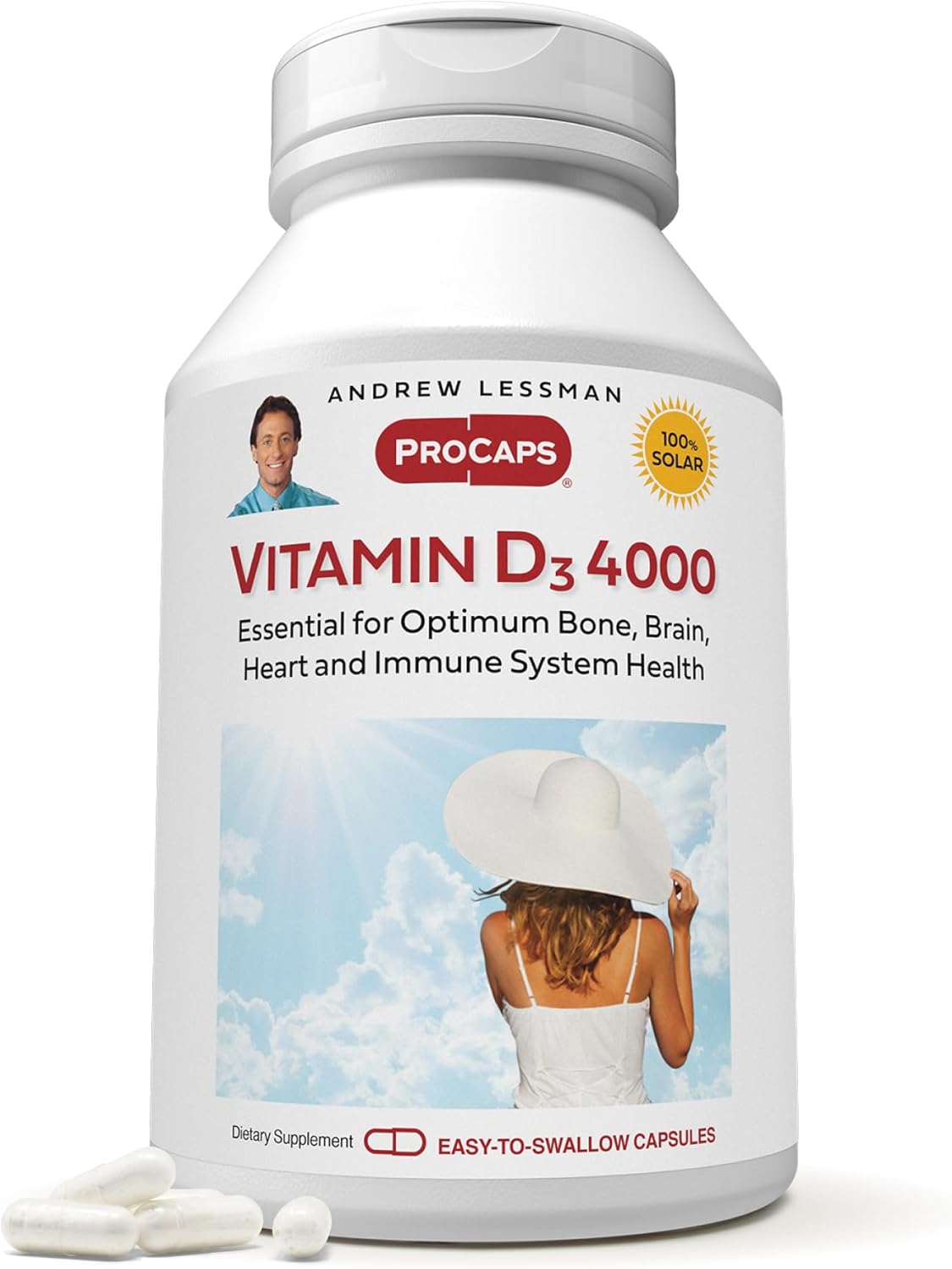 Vitamin D3 4000 IU Capsules for Bone Health and Immunity