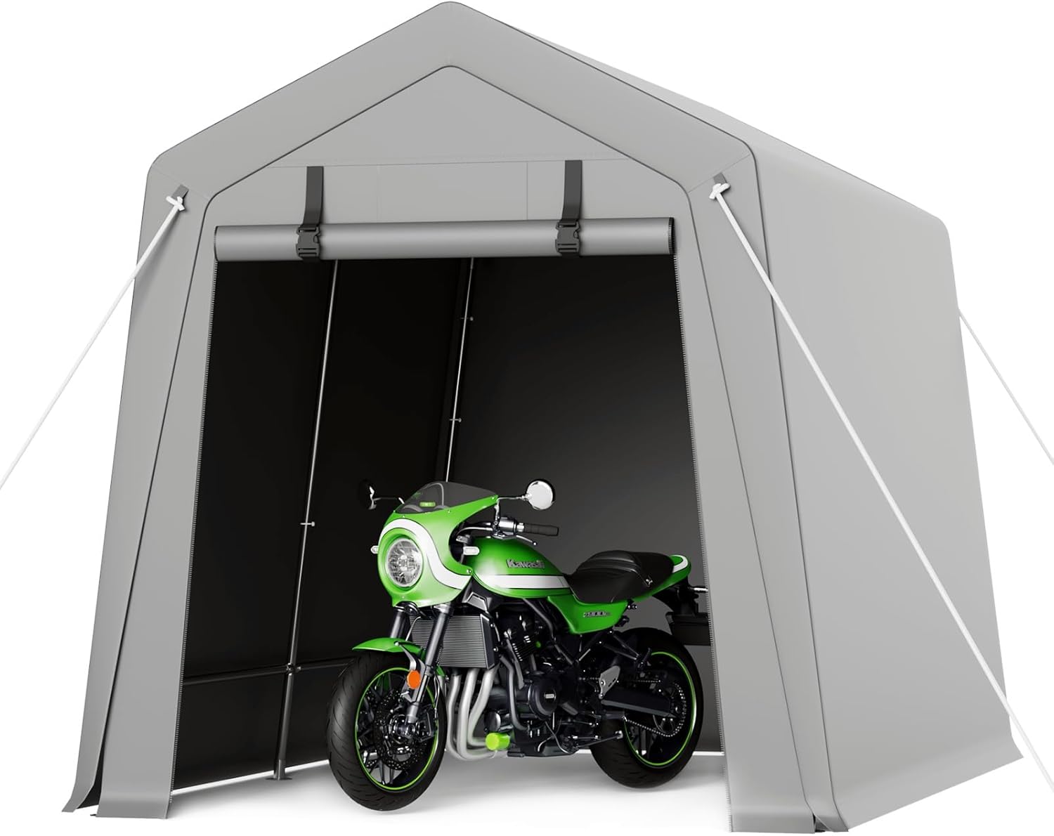 7 x 10 ft Portable Garage with Roll-up Zipper Door for Storage