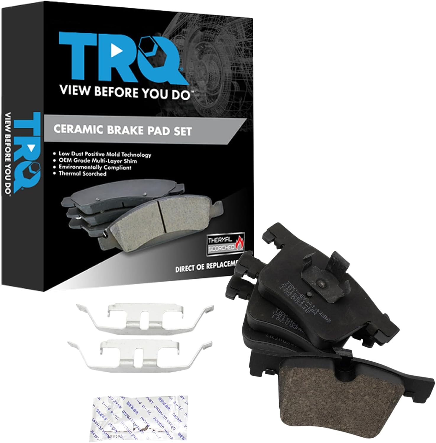 TRQ Front Ceramic Brake Pad Set for BMW X3 320 228 328 335 435