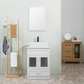 24-Inch Traditional Bathroom Vanity Set with Ceramic Vessel Sink