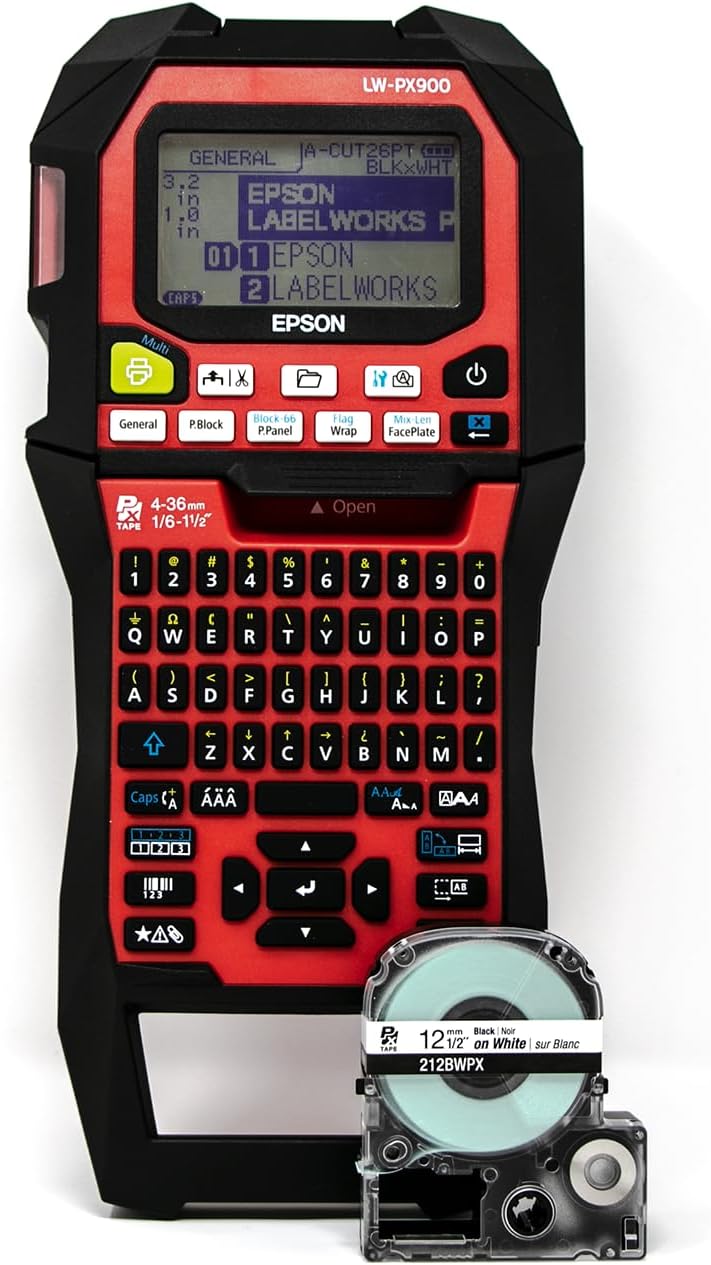 Epson LW-PX900 Industrial Label Maker for Versatile Labeling