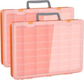 Bluedale 2 Pack 48-Grid Large Plastic Organizer Box - Adjustable