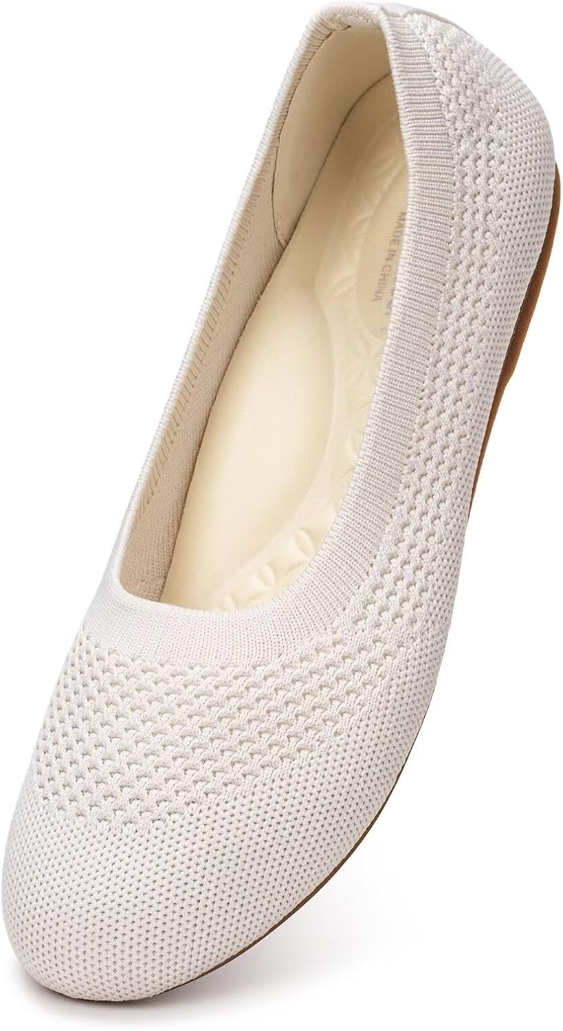Frank Mully Women's Wide Width Flats with Arch Support Comfort