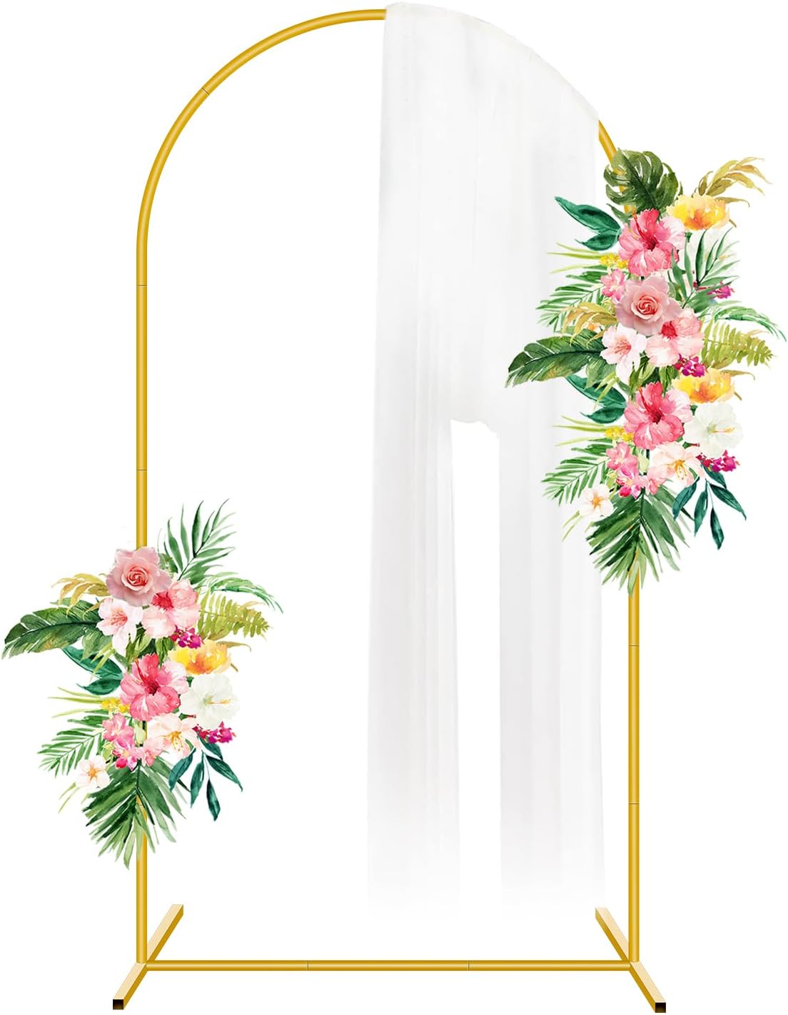 6FT Metal Arch Backdrop Stand for Weddings and Parties
