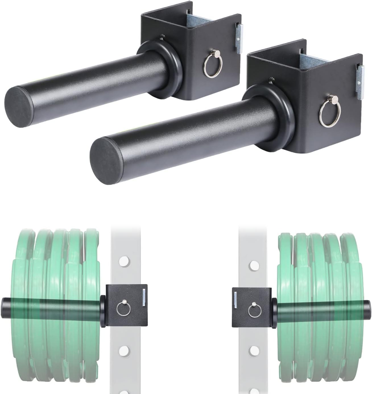 Olympic Weight Plates Holder for Power Rack - Space Saver