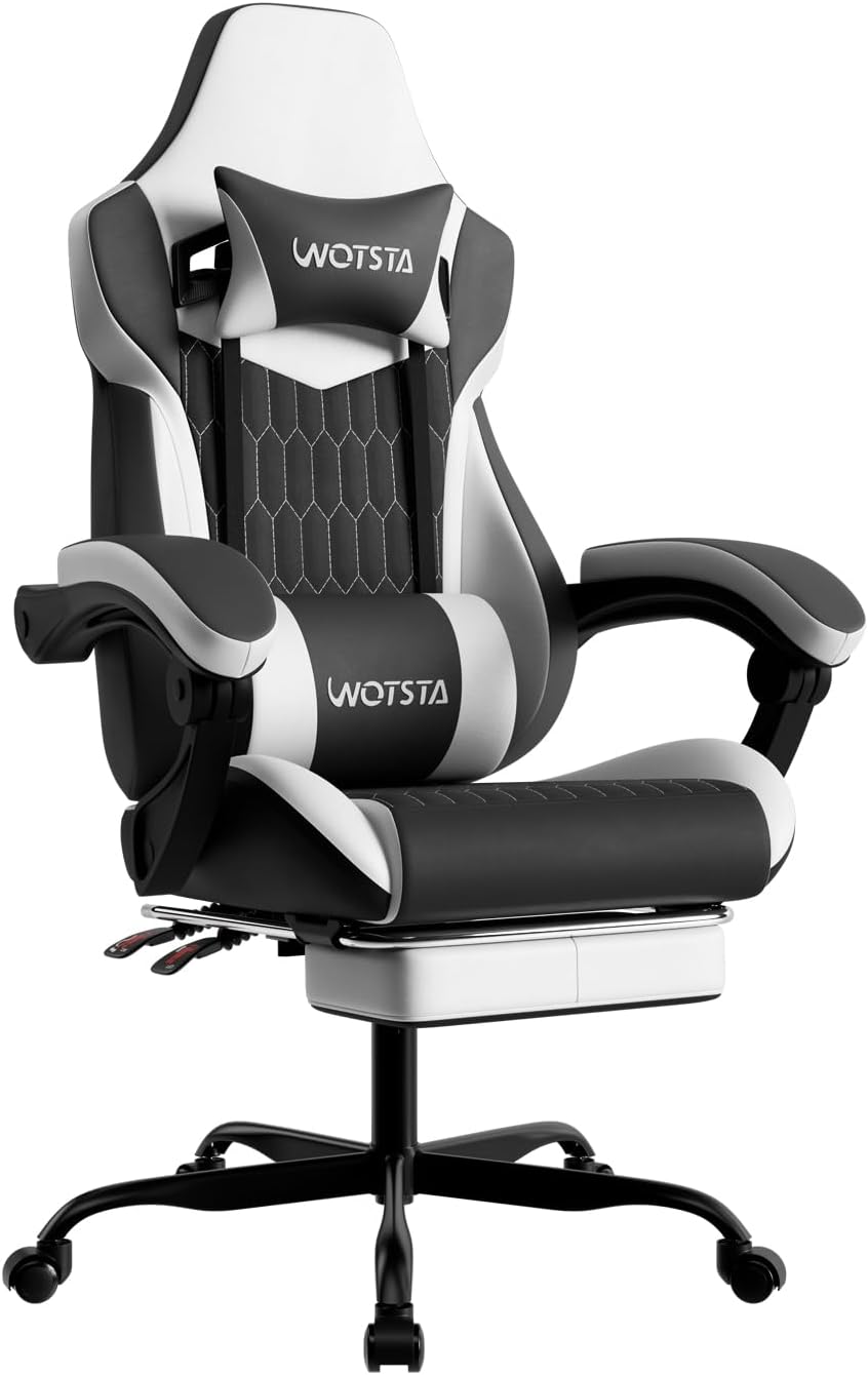 Gaming Chair with Footrest for Ultimate Comfort and Support