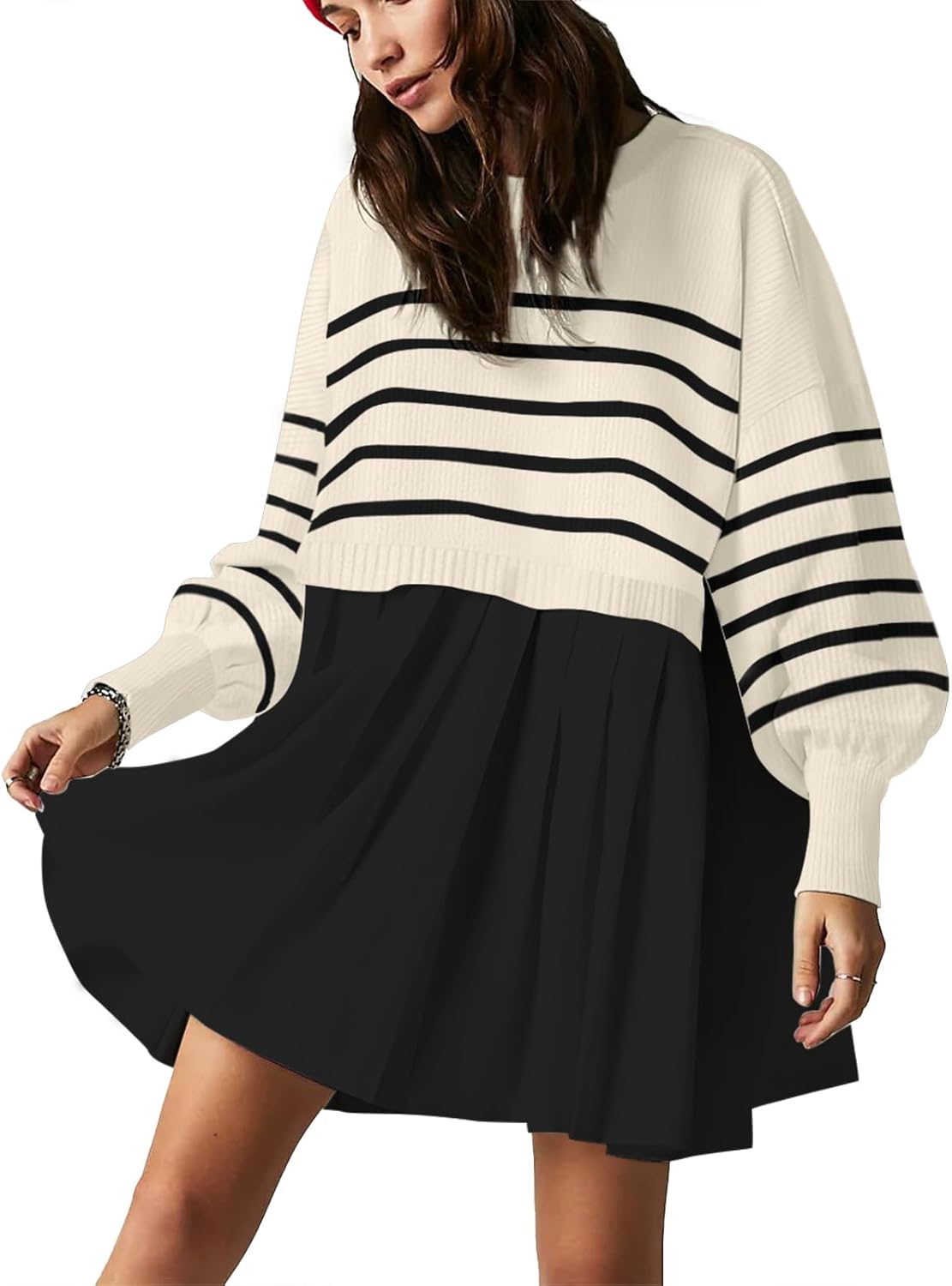 Womens Oversized Sweater Dress for Trendy Spring and Fall
