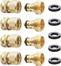 Garden Hose Quick Connect 3/4 in GHT Brass Sets - Fast Attach