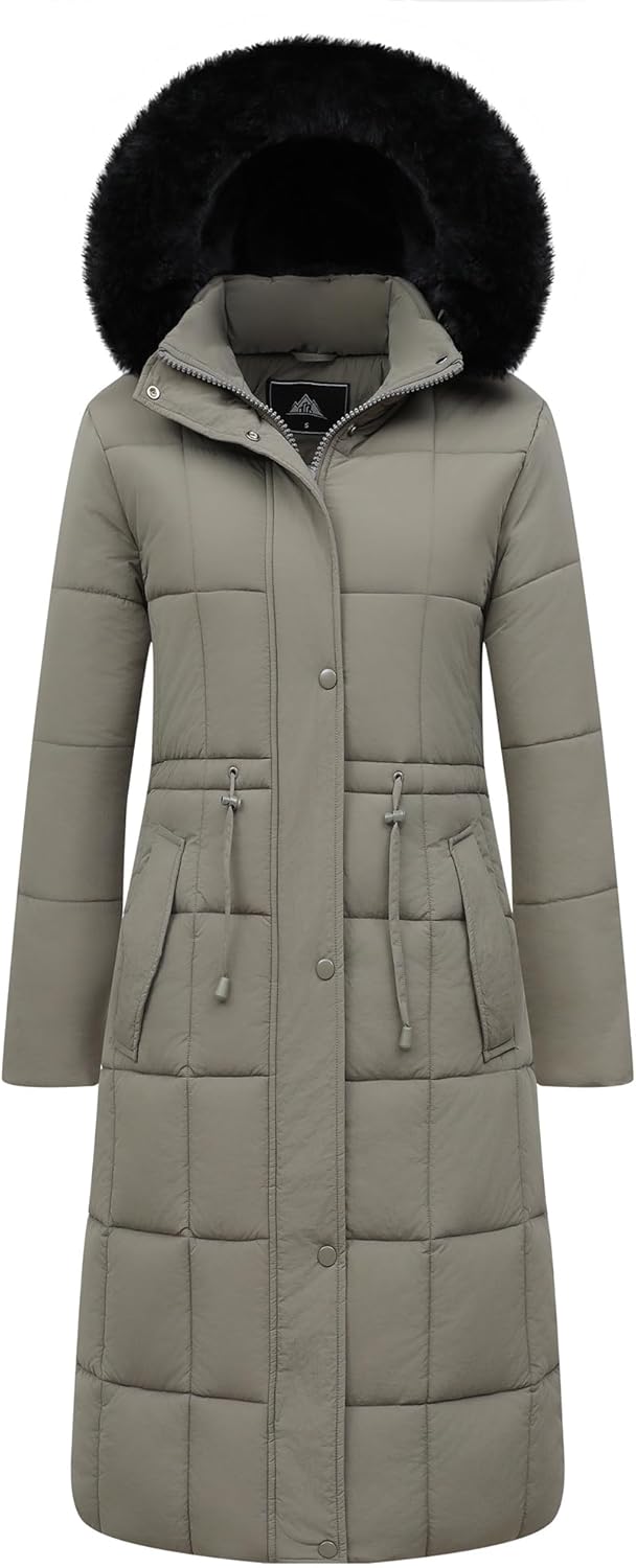 GOLDLADIES Women's Winter Coat Long Waterproof Parka for Cold Weather