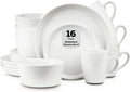 Stone Lain Albie Stoneware 16 Piece Dinnerware Set - Snow White