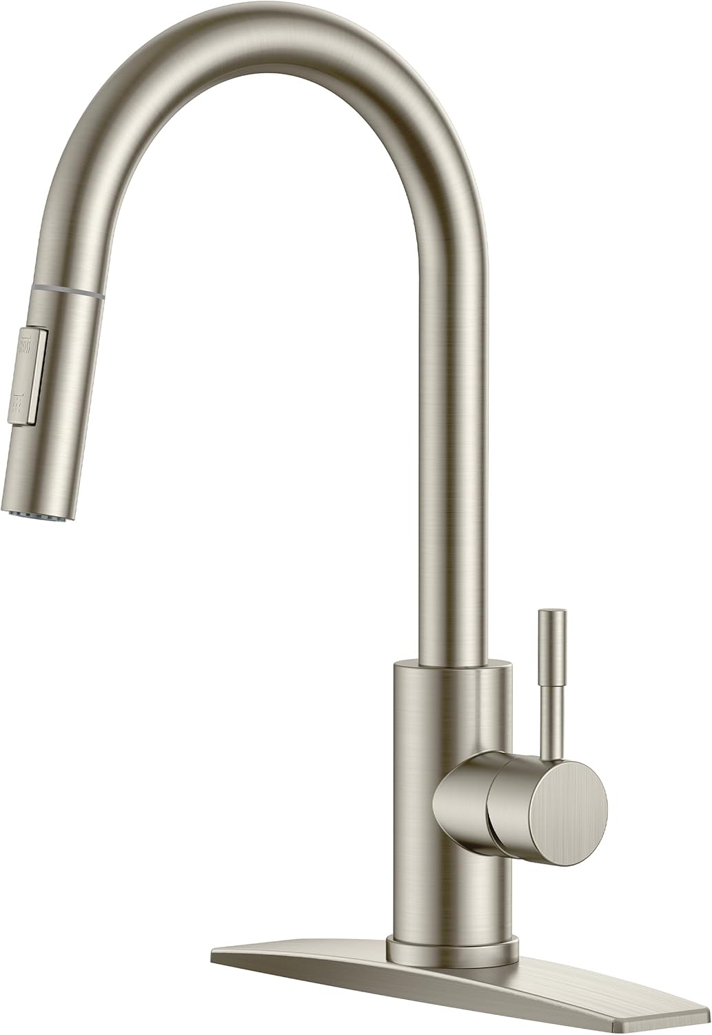 FORIOUS Kitchen Faucet with Pull Down Sprayer for Modern Homes